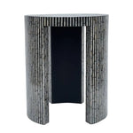 MONO MOTHER OF PEARL HAND MADE SIDE TABLE - Furniture > Living Room > Side Tables