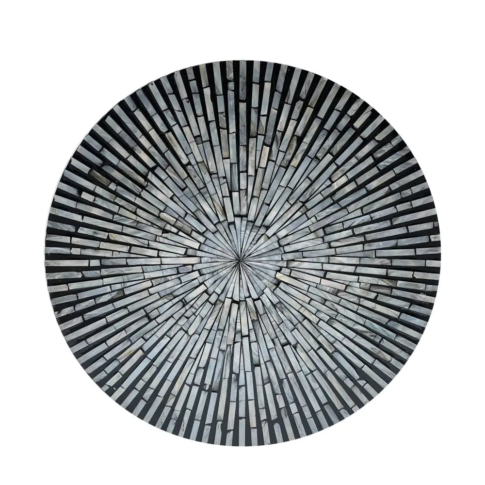 MONO MOTHER OF PEARL HAND MADE SIDE TABLE - Furniture > Living Room > Side Tables