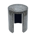 MONO MOTHER OF PEARL HAND MADE SIDE TABLE - Furniture > Living Room > Side Tables