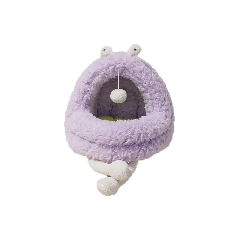 Monster Cat Pet Calming Bed Warm Soft Plush Nest Comfy Sleeping Kennel Cave - Pet Care > Dog Supplies > Dog Beds