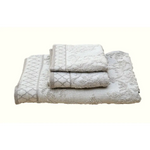 Moroccan Jacquard Organic Terry Towels 6 pc Set - Home & Garden > Bathroom Accessories