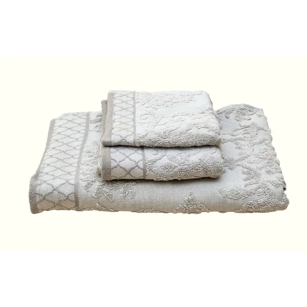 Moroccan Jacquard Organic Terry Towels 6 pc Set - Home & Garden > Bathroom Accessories