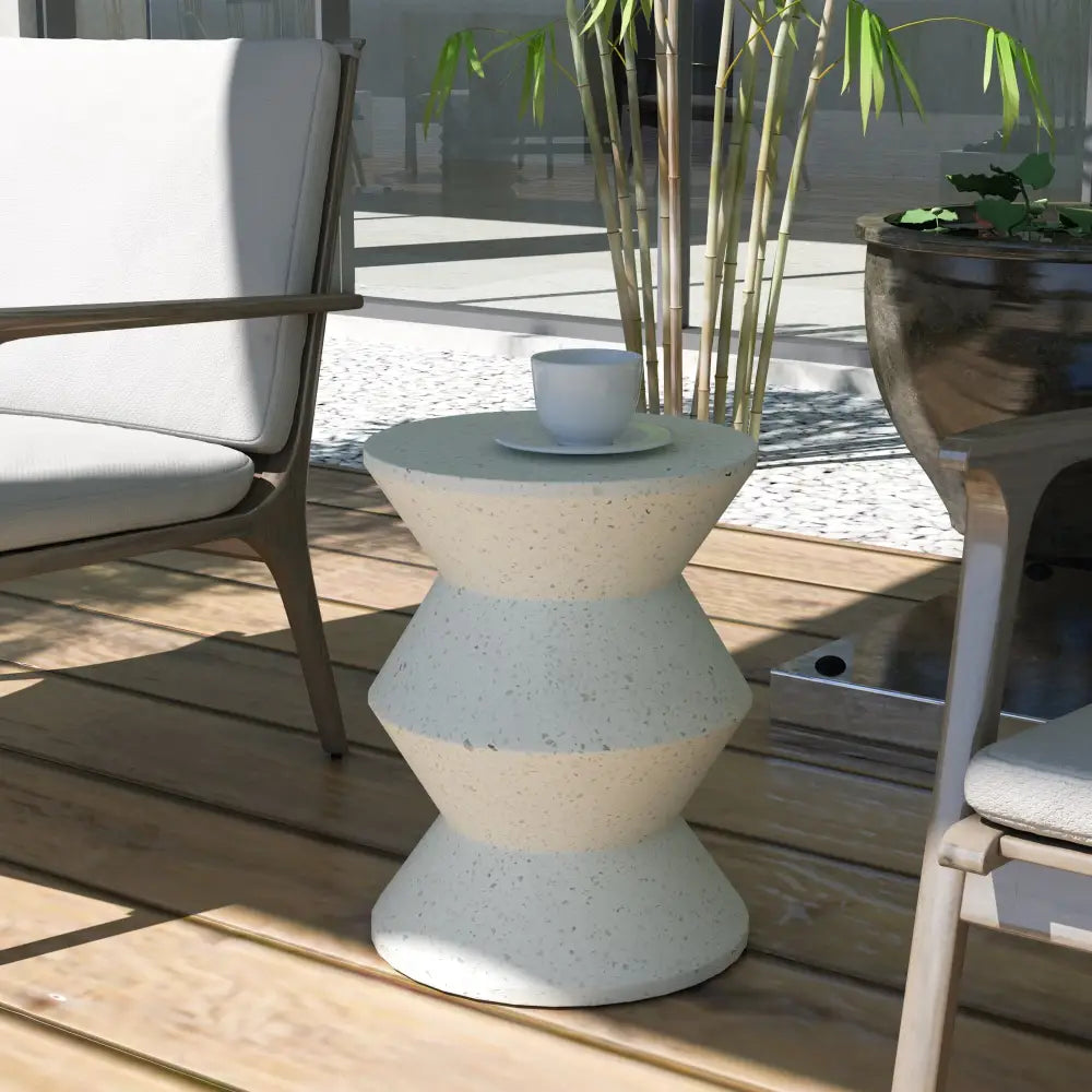 MOSS CEMENT SIDE TABLE - Furniture > Living Room > Side Tables