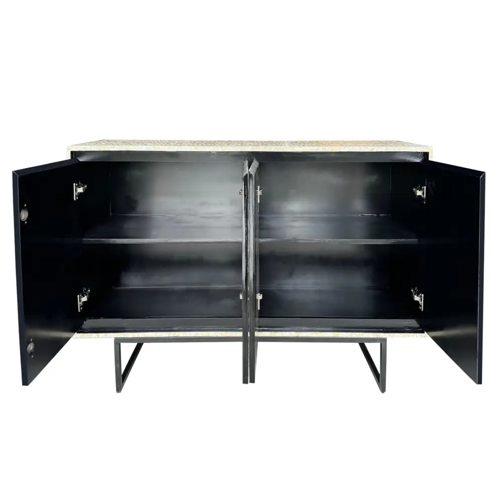 MOTHER OF PEARL HAND MADE SWIRL SIDEBOARD - Furniture > Dining > Buffets & Sideboards