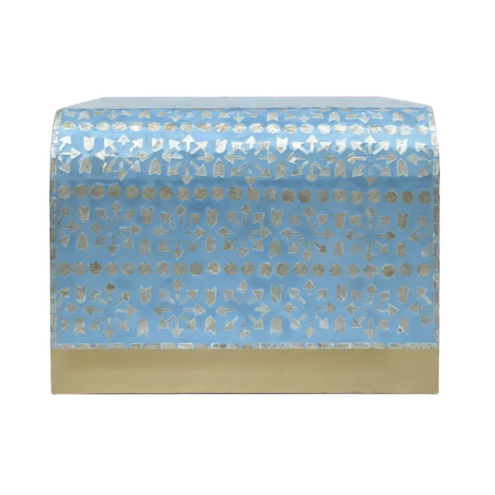 MOTHER OF PEARL MEDITERRANEAN BREEZE LOW PROFILE COFFEE TABLE - Furniture > Living Room > Coffee Tables