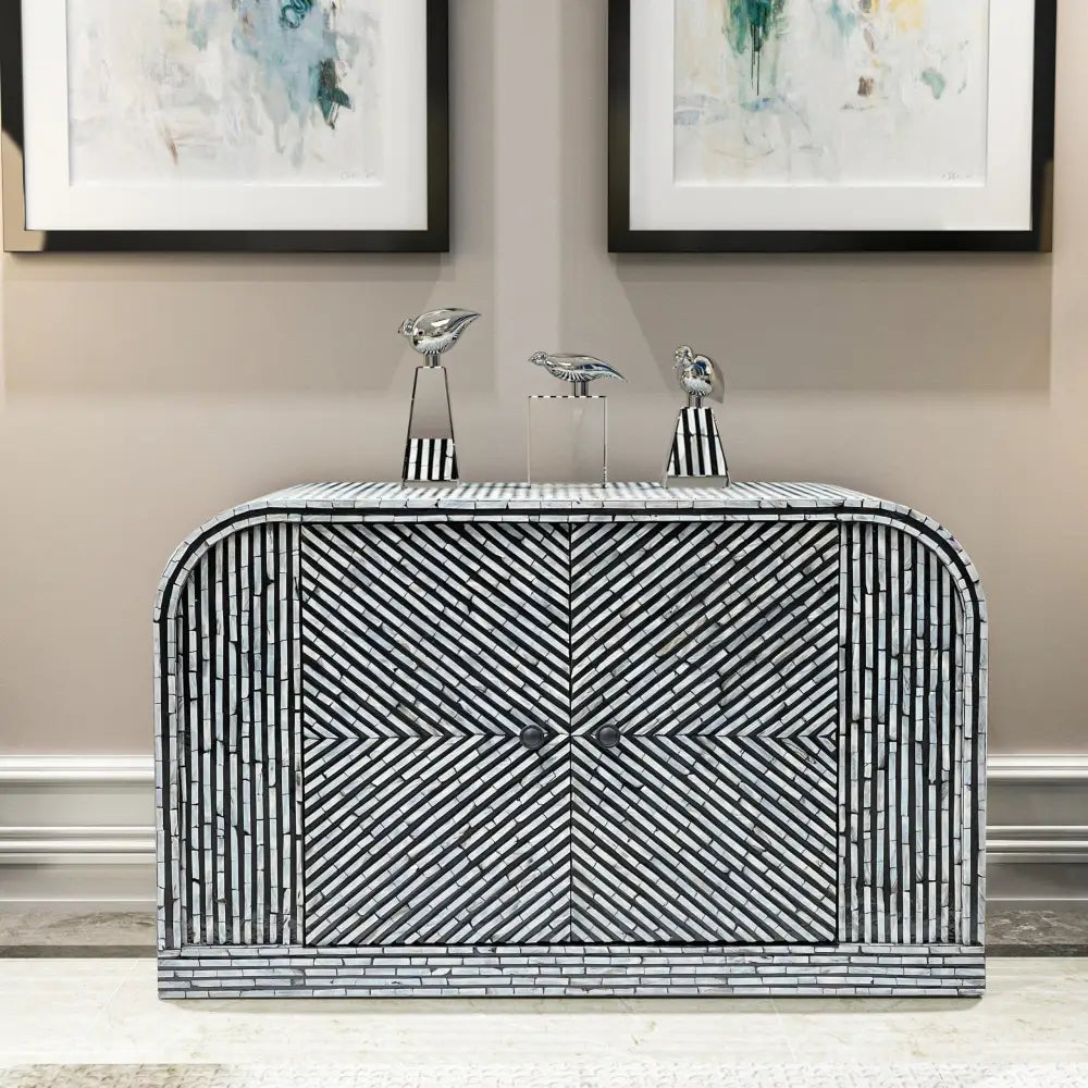MOTHER OF PEARL MONACO HAND MADE SIDEBOARD - Furniture > Dining > Buffets & Sideboards