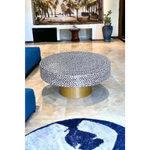 MOTHER OF PEARL OBSIDIAN LUXE COFFEE TABLE - Furniture > Living Room > Coffee Tables