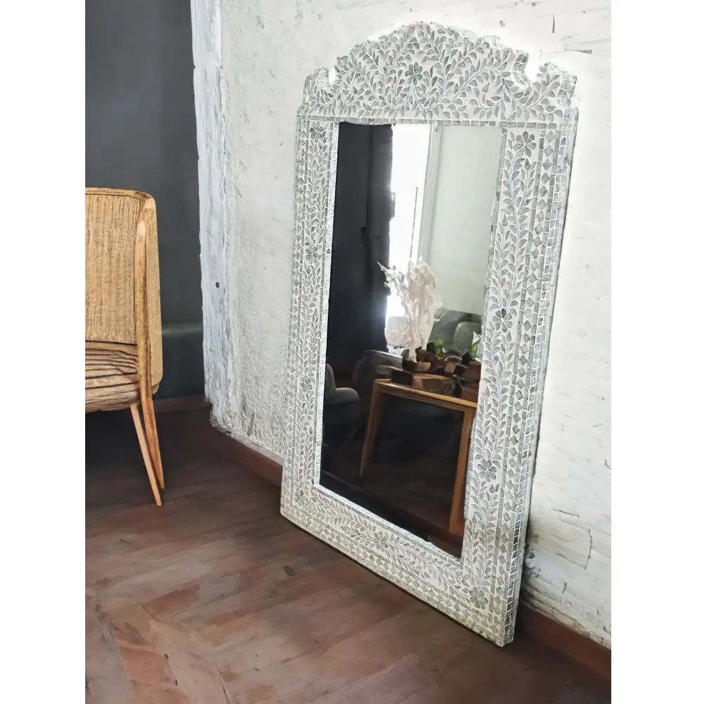 MOTHER OF PEARL SERENE REFLECTION WALL MIRROR - Home & Garden > Decor > Mirrors