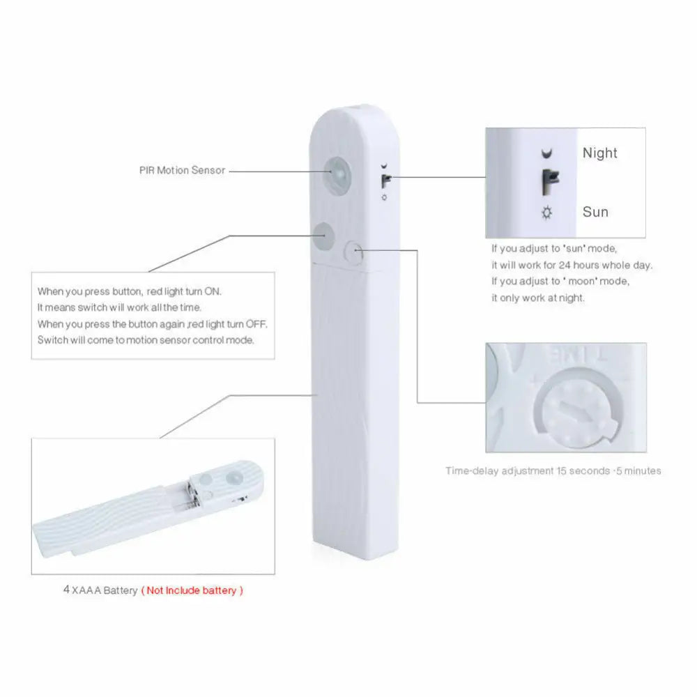 Motion Sensor LED Strip Light 2m cool white - Home & Garden > Lighting