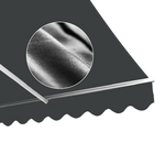 Motorised Outdoor Folding Arm Awning Retractable Sunshade Canopy Grey 5.0m x 3.0m - Home & Garden > Shading