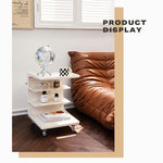 Movable Coffee Table Sofa Side End Table Bedside Modern Furniture - Furniture > Bar Stools & Chairs > Arm Chairs &