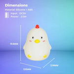 Muid Sleepy Chicken Night Lamp Function Only White HM--103-MUID - Home & Garden > Lighting