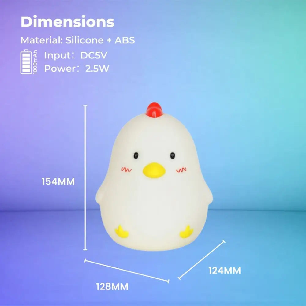 Muid Sleepy Chicken Night Lamp Function Only White HM--103-MUID - Home & Garden > Lighting