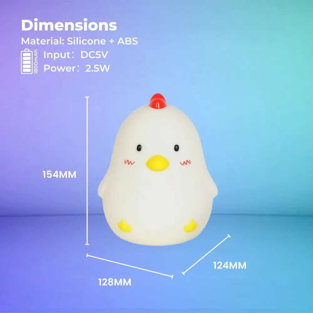 Muid Wake Up Chicken Night Lamp Alarm Clock White HM--104-MUID - Home & Garden > Lighting