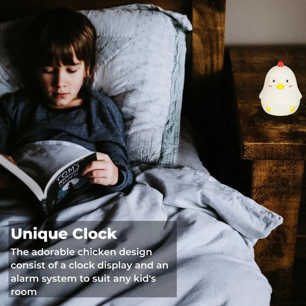 Muid Wake Up Chicken Night Lamp Alarm Clock White HM--104-MUID - Home & Garden > Lighting