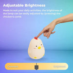 Muid Wake Up Chicken Night Lamp Alarm Clock White HM--104-MUID - Home & Garden > Lighting