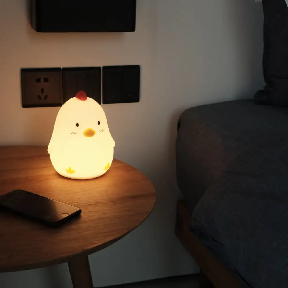 Muid Wake Up Chicken Night Lamp Alarm Clock White HM--104-MUID - Home & Garden > Lighting