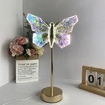 Muliticolor Butterfly LED Night Light - Creative Crystal Design for Ambient Lighting - Home & Garden > Lighting > Table