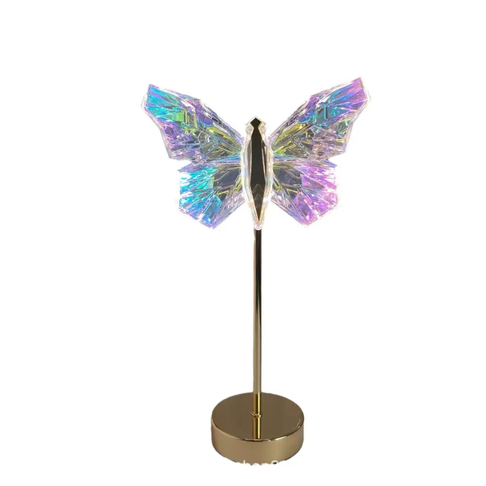 Muliticolor Butterfly LED Night Light - Creative Crystal Design for Ambient Lighting - Home & Garden > Lighting > Table