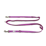 Multi Dog Lead - Nylon w/Reflective Stitching - Double Clip,Coupler Waist Belt Short/Long Quicktie - Moondidley Pets