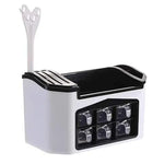 Multifunction Kitchen Utensils Condiment Storage Rack Seasoning Storage Box - Home & Garden > Storage