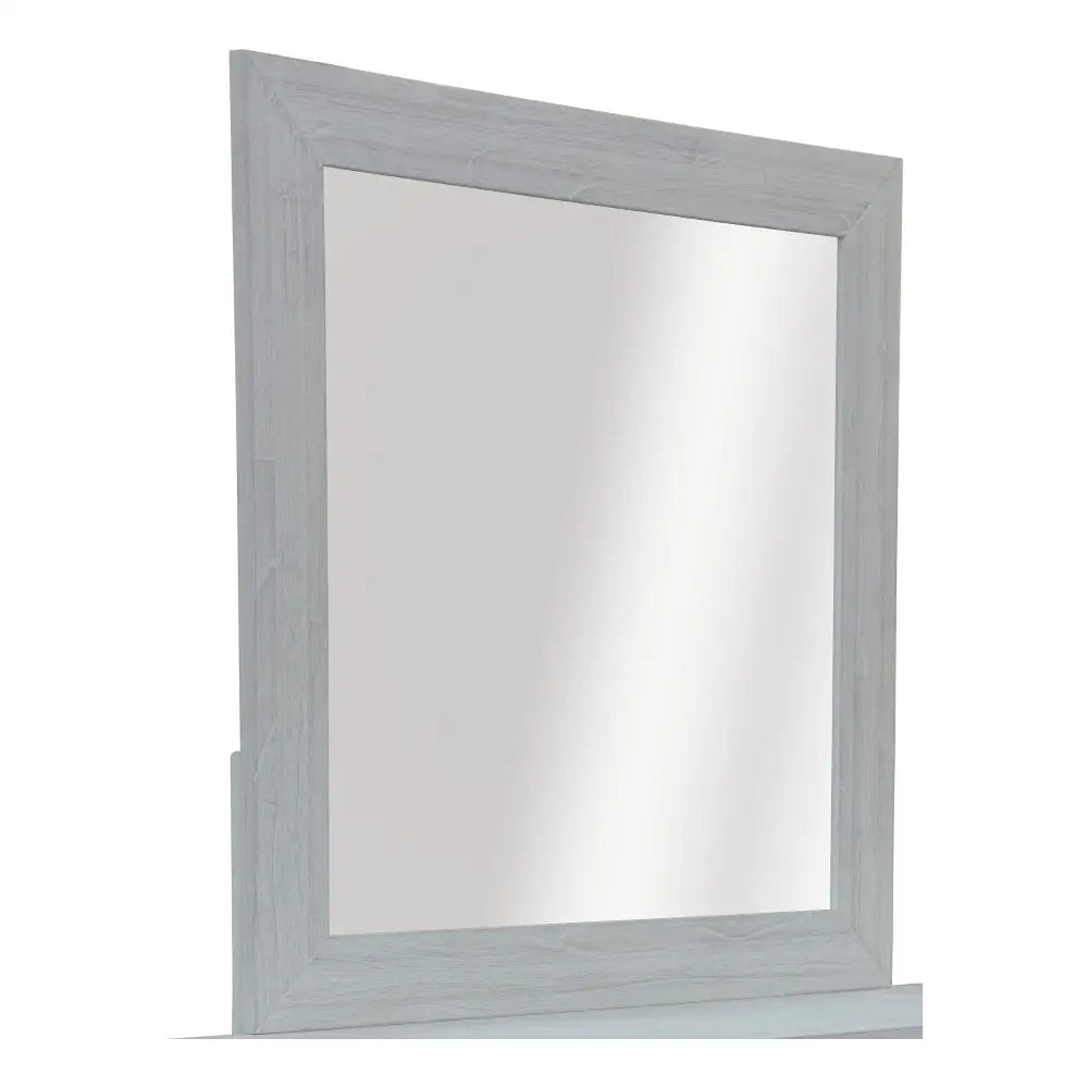 Myer Dresser Mirror Vanity Dressing Table Solid Mindi Wood Frame White Wash - Furniture > Living Room