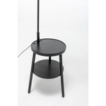 Naples Tripod Floor Lamp Shelf Storage Drawer Bed Side Table Light w/ USB Charger - Home & Garden > Lighting > Floor