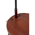 Naples Tripod Floor Lamp Shelf Storage Drawer Bed Side Table Light w/ USB Charger - Home & Garden > Lighting > Floor
