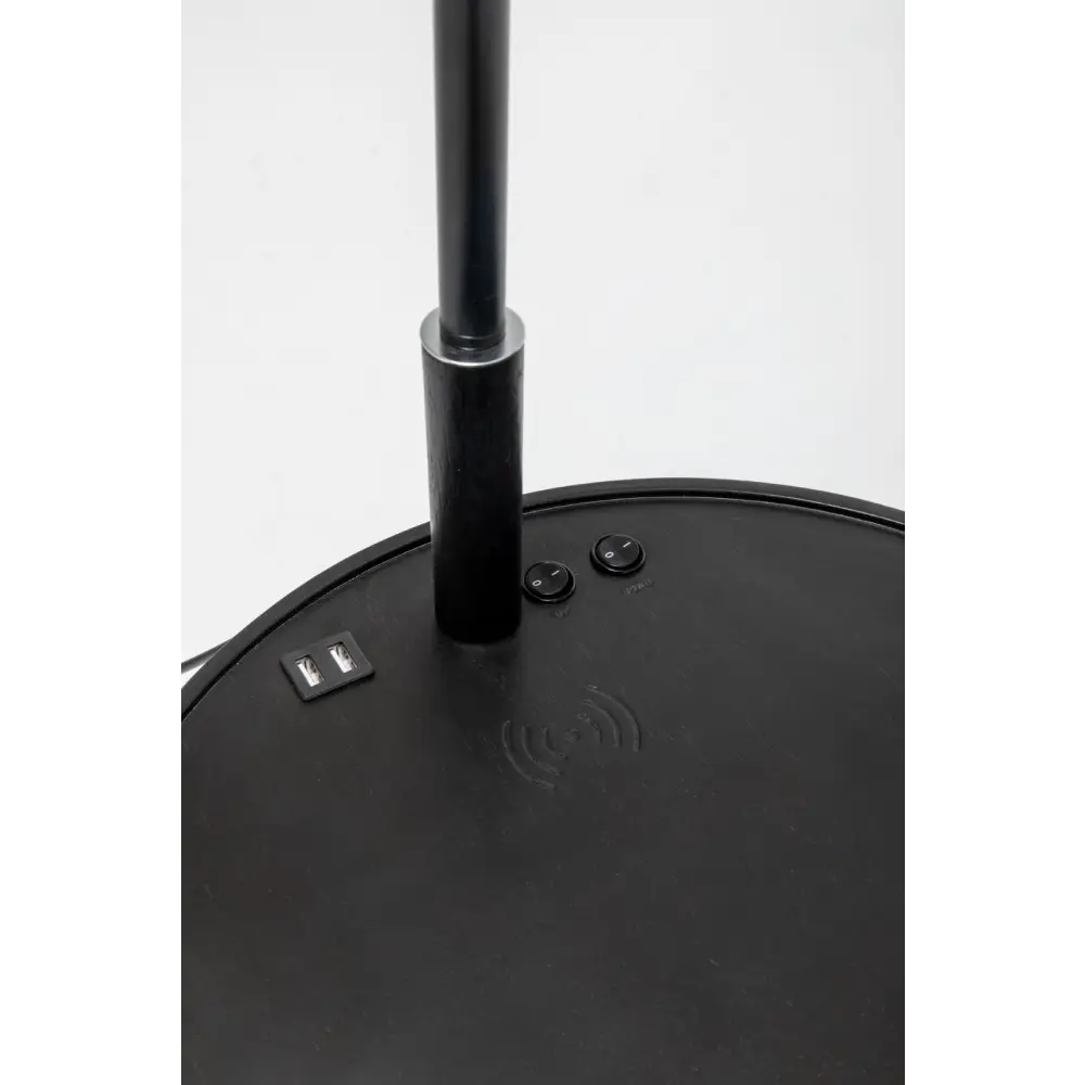 Naples Tripod Floor Lamp Shelf Storage Drawer Bed Side Table Light w/ USB Charger - Home & Garden > Lighting > Floor