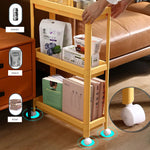 Narrow Gap Storage Rack Basket Shelf Cart Holder for kitchen and laundry Room(4 Layers) - Home & Garden > Storage