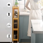 Narrow Gap Storage Rack Basket Shelf Cart Holder for kitchen and laundry Room(4 Layers) - Home & Garden > Storage