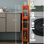 Narrow Gap Storage Rack Basket Shelf Cart Holder for kitchen and laundry Room(4 Layers) - Home & Garden > Storage