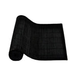 Narrow Slat Bamboo Table Runner 140 x 33cm Black - Home & Garden > Kitchenware