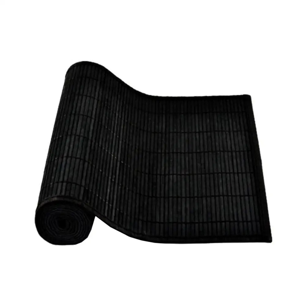 Narrow Slat Bamboo Table Runner 140 x 33cm Black - Home & Garden > Kitchenware