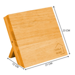 Natural Bamboo Magnetic Knife Block Holder with Strong Magnets for Home Kitchen Storage & Organisation - Appliances >