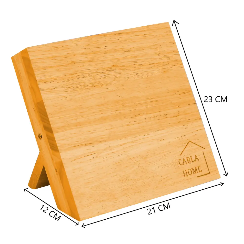 Natural Bamboo Magnetic Knife Block Holder with Strong Magnets for Home Kitchen Storage & Organisation - Appliances >