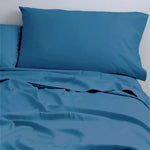 Natural Cotton 500 Thread Count Blue Sheet Set by Park Avenue King - Home & Garden > Bedding > Bed Sheets