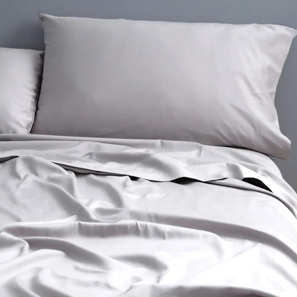 Natural Cotton 500 Thread Count Silver Sheet Set by Park Avenue King - Home & Garden > Bedding > Bed Sheets