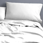Natural Cotton 500 Thread Count White Sheet Set by Park Avenue Single - Home & Garden > Bedding > Bed Sheets