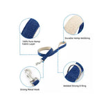 Natural Hemp & Cotton Dog Lead Leash (Ink Blue) - Pet Care > Dog Supplies > Dog Collars Leads & Harnesses