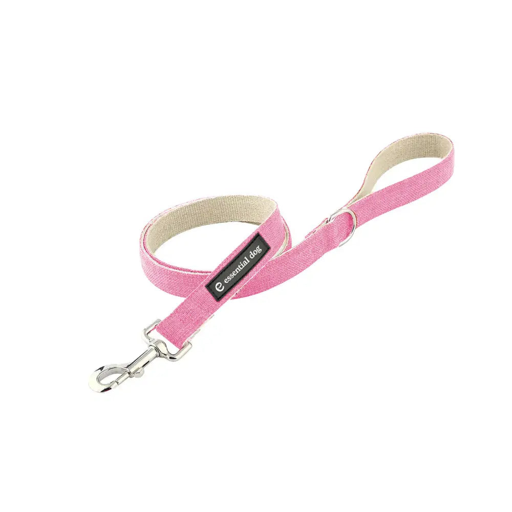 Natural Hemp & Cotton Dog Lead Leash (Pink) LARGE - Pet Care > Dog Supplies > Dog Collars Leads & Harnesses