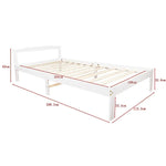 Natural Wooden Bed Frame Home Furniture - Furniture > Bedroom