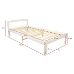 Natural Wooden Bed Frame Home Furniture - Furniture > Bedroom