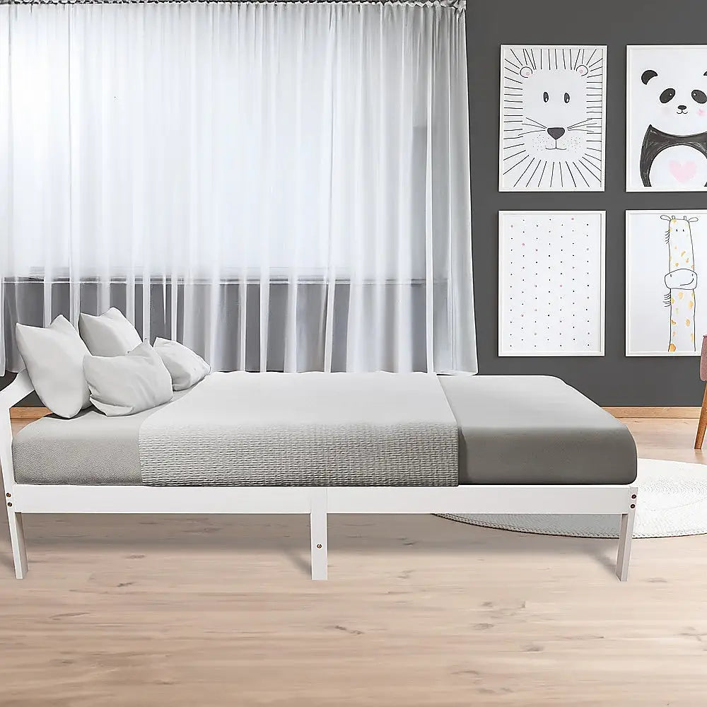 Natural Wooden Bed Frame Home Furniture - Furniture > Bedroom