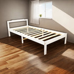 Natural Wooden Bed Frame Home Furniture - Furniture > Bedroom