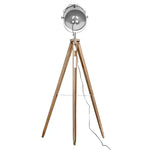 Nautical Tripod Floor Lamp Search Light Modern Chrome Head with Mesh - Home & Garden > Lighting > Floor Lamps