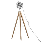 Nautical Tripod Floor Lamp Search Light Modern Chrome Head with Mesh - Home & Garden > Lighting > Floor Lamps