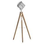 Nautical Tripod Floor Lamp Search Light Modern Chrome Head with Mesh - Home & Garden > Lighting > Floor Lamps