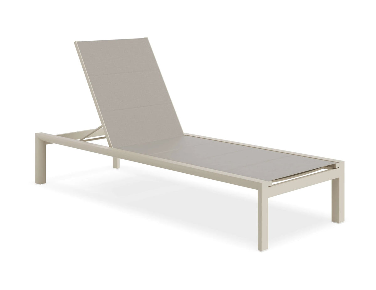 Nerano sun lounge in Latte with no headrest
