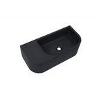 New Concrete Cement Wash Basin Counter Top Matte Black Wall Hung Basin - Furniture > Bathroom > Sinks